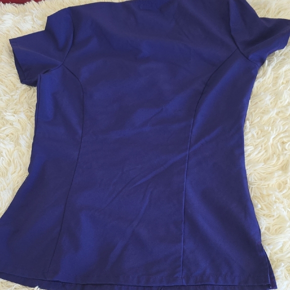 Dickies Women's V-Neck Scrub Top XS- Puple & Marilyn Scrub Pants XS -Purple - Picture 10 of 12
